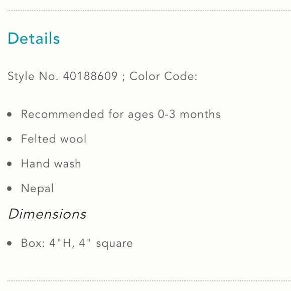 NIB Anthropologie Felted Baby Booties -Pink - Picture 3 of 4